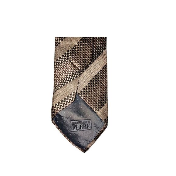 GIANFRANCO ferre vintage silk print tie - Picture 2 of 3